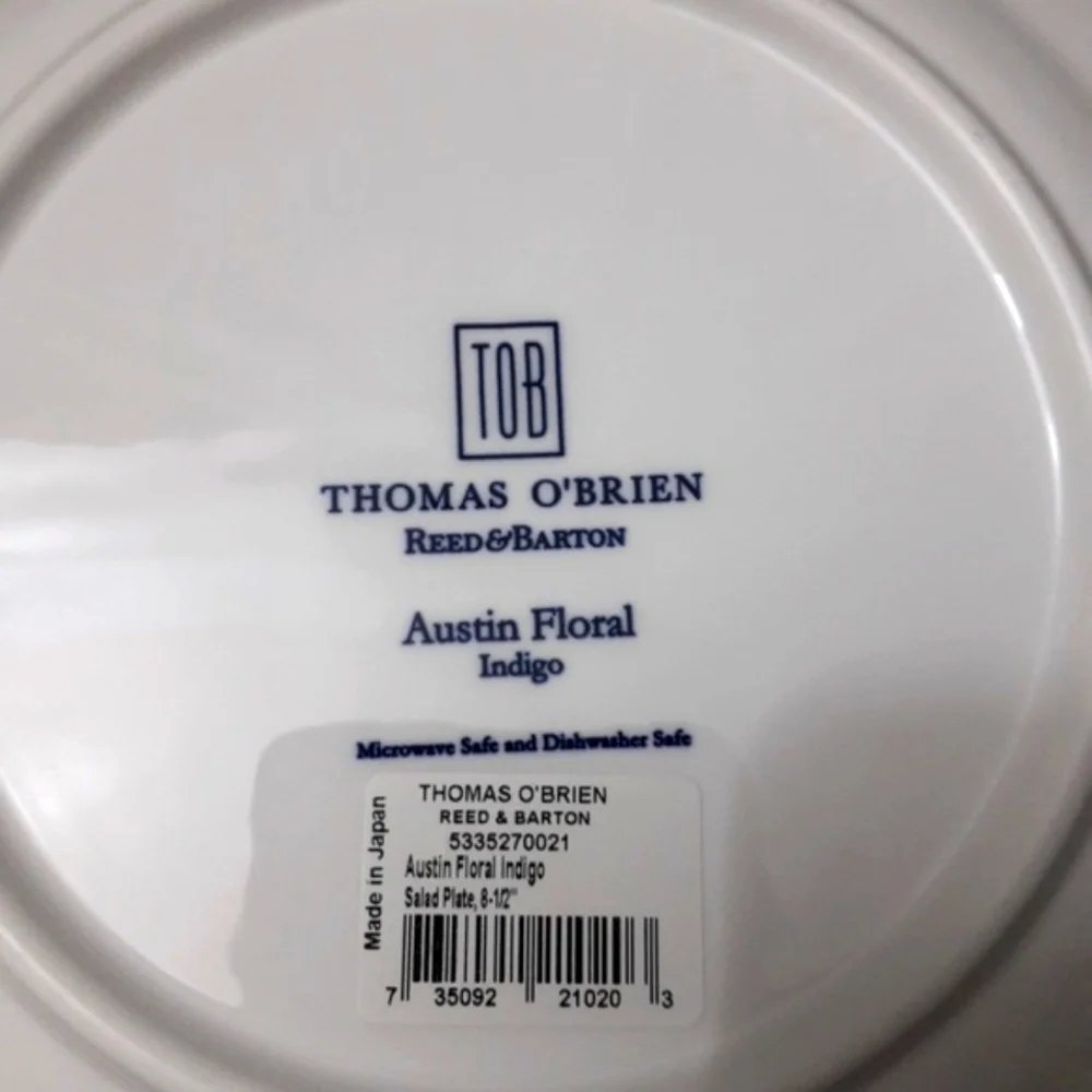 Thomas O'Brien Reed & Barton Austin Floral Indigo